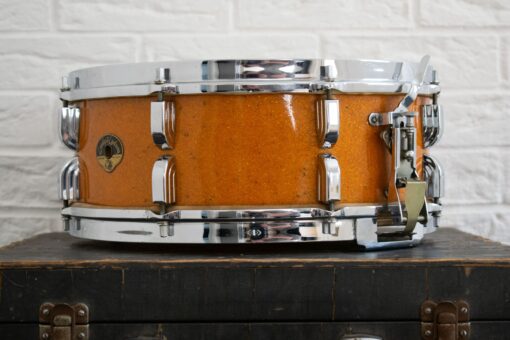 1956 1950s Leedy Ludwig Broadway 14x5.5 Sparkle Gold Pearl Snare