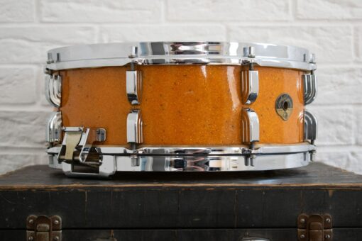 1956 1950s Leedy Ludwig Broadway 14x5.5 Sparkle Gold Pearl Snare