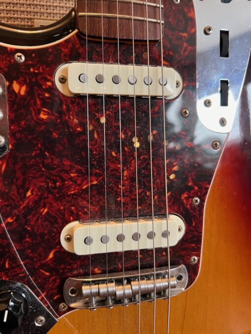 1998 Fender Jaguar Japan 62 Reissue Sunburst Left Handed Guitar