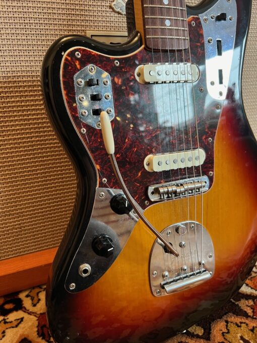 1998 Fender Jaguar Japan 62 Reissue Sunburst Left Handed Guitar