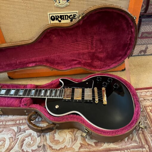 2000 Gibson Les Paul Custom 3 Pickup Black Beauty Guitar