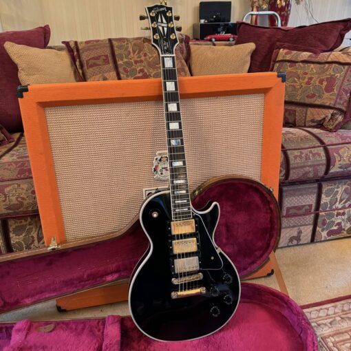 2000 Gibson Les Paul Custom 3 Pickup Black Beauty Guitar