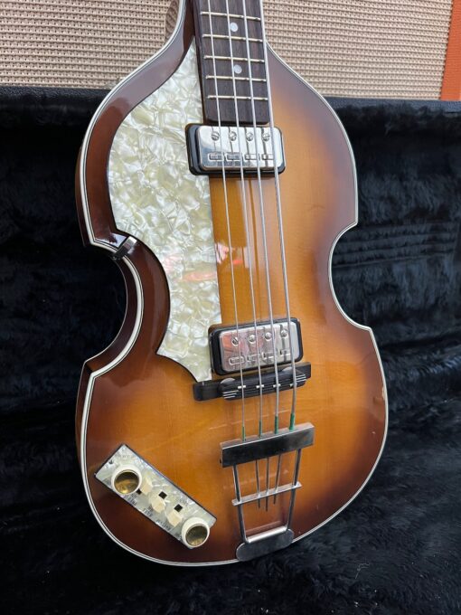 2002 Hofner 62 Reissue RI Violin McCartney Left Handed Bass Guitar