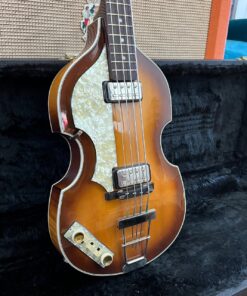 2002 Hofner 62 Reissue RI Violin McCartney Left Handed Bass Guitar