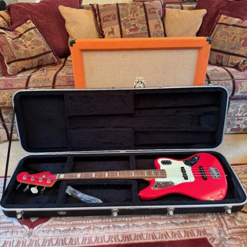 2006 Fender Jaguar Bass Crafted Japan CIJ Red Bass Guitar