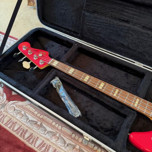 2006 Fender Jaguar Bass Crafted Japan CIJ Red Bass Guitar
