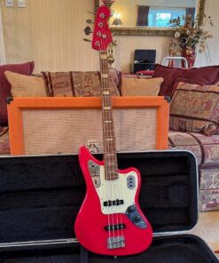2006 Fender Jaguar Bass Crafted Japan CIJ Red Bass Guitar