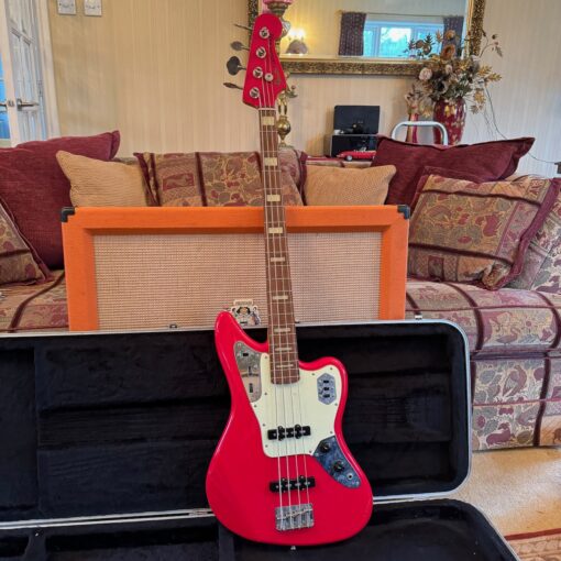 2006 Fender Jaguar Bass Crafted Japan CIJ Red Bass Guitar
