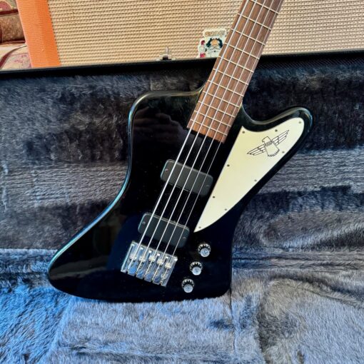 2006 Gibson Thunderbird USA Black 5 String Bass Guitar OHSC