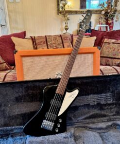 2006 Gibson Thunderbird USA Black 5 String Bass Guitar OHSC
