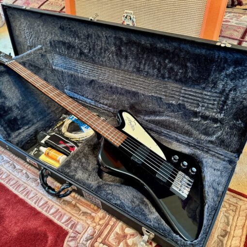2006 Gibson Thunderbird USA Black 5 String Bass Guitar OHSC