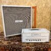 2006 Hiwatt 50 Custom Shop CP504 Signature Series White Amplifier Stack