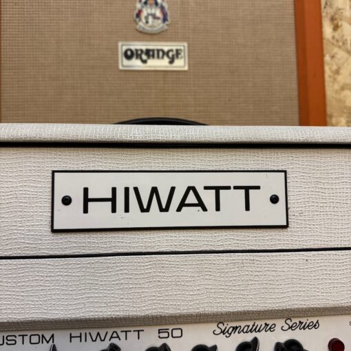 2006 Hiwatt 50 Custom Shop CP504 Signature Series White Amplifier Stack