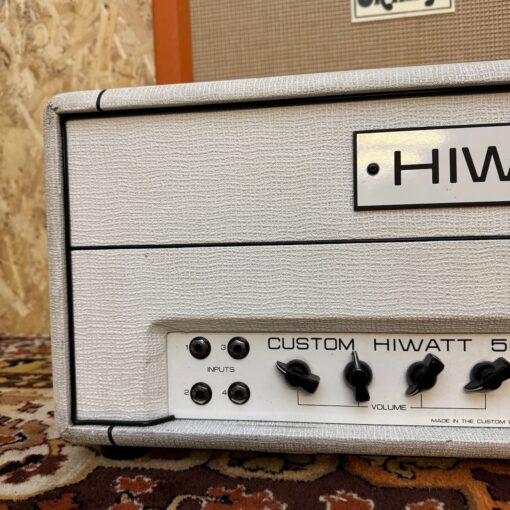 2006 Hiwatt 50 Custom Shop CP504 Signature Series White Amplifier Stack