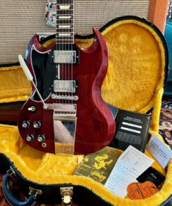  2021 Gibson 64 SG Standard Maestro Left Handed Guitar OHSC