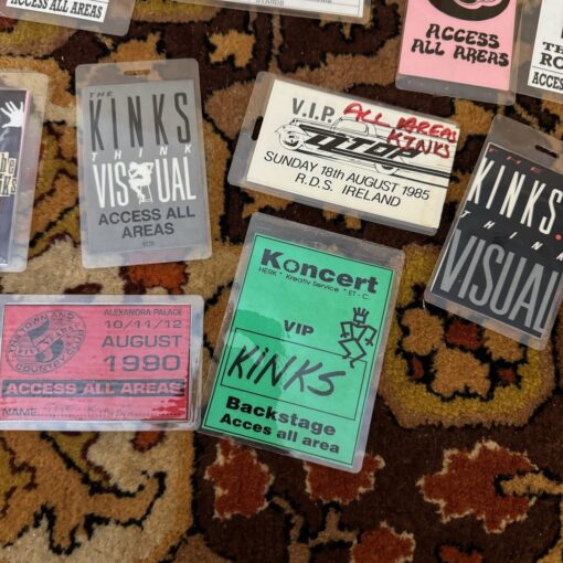 Bob Henrit The Kinks Collection Original Backstage Access Passes