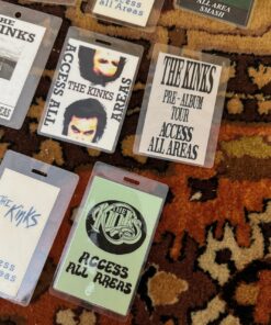 Bob Henrit The Kinks Collection Original Backstage Access Passes