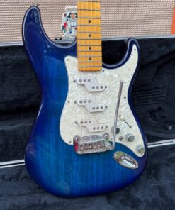 Early 2000s G&L USA Comanche Trans Blue Burst Guitar OHSC