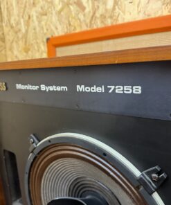 Matched Pair Vintage Cetec Gauss Monitor System Model 7258 Coaxial Speakers