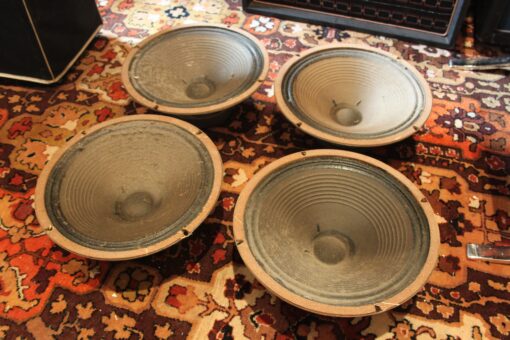 Matched Quad Vintage 1969 Celestion G12M T1221 12 Speaker Driver