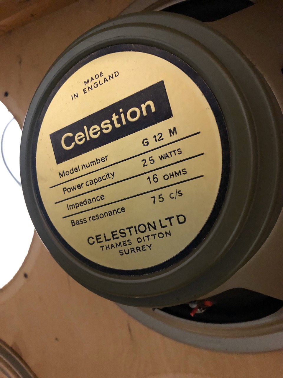 Pair 2x Vintage 1968 Celestion G12M T1221 25w Greenback Speakers Pair 2x Vintage 1968 Celestion G12M T1221 25w Greenback Speakers