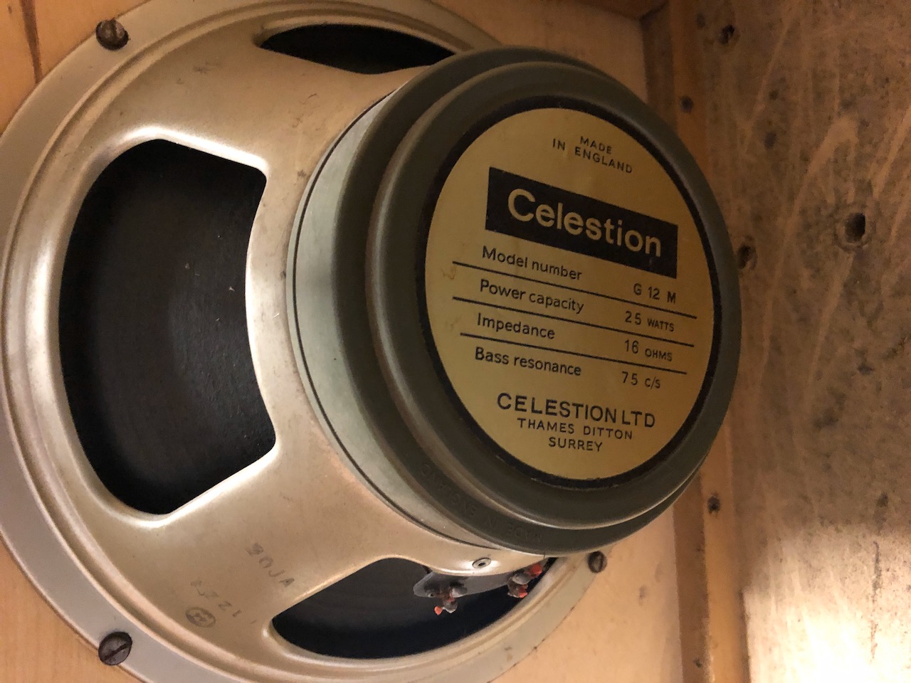 Pair 2x Vintage 1968 Celestion G12M T1221 25w Greenback Speakers Pair 2x Vintage 1968 Celestion G12M T1221 25w Greenback Speakers