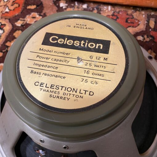Pair 2x Vintage 1968 Celestion G12M T1511 25w Greenback Speakers