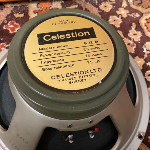Pair 2x Vintage 1968 Celestion G12M T1511 25w Greenback Speakers