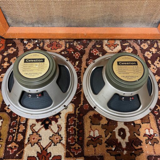 Pair 2x Vintage 1968 Celestion G12M T1511 25w Greenback Speakers