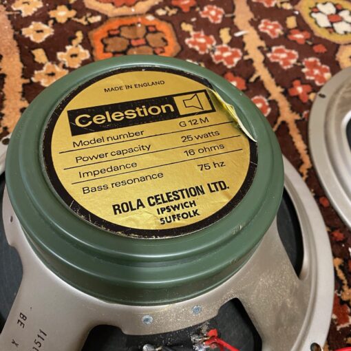 Pair 2x Vintage 1972 Celestion G12M T1511 12 Greenback Speaker