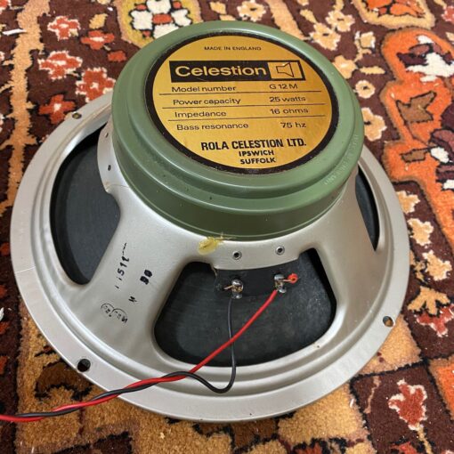 Pair 2x Vintage 1972 Celestion G12M T1511 12 Greenback Speaker