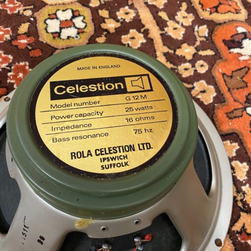 Pair 2x Vintage 1972 Celestion G12M T1511 12 Greenback Speaker