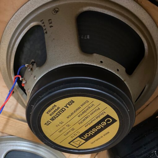 Quad 4x Vintage 1977 Celestion G12M T1221 25w Blackback Speakers