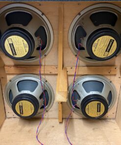 Quad 4x Vintage 1977 Celestion G12M T1221 25w Blackback Speakers