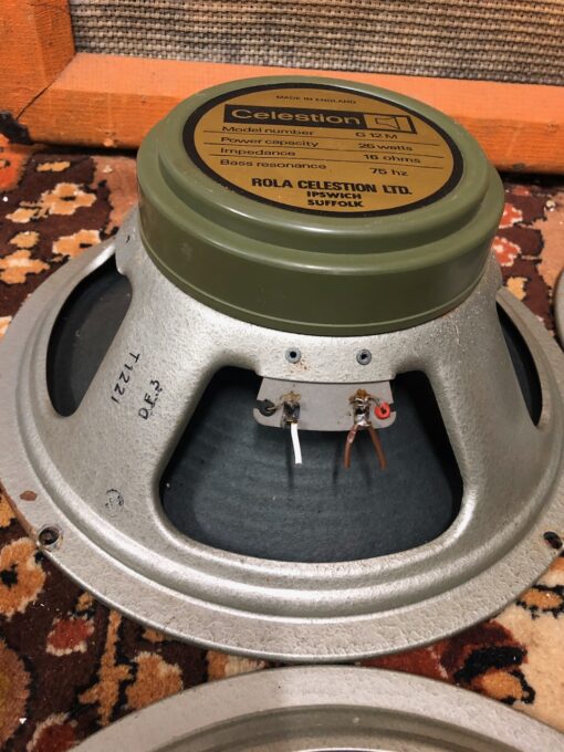 Quad Vintage 1973 Celestion G12M T1221 25w Greenback Speaker Driver