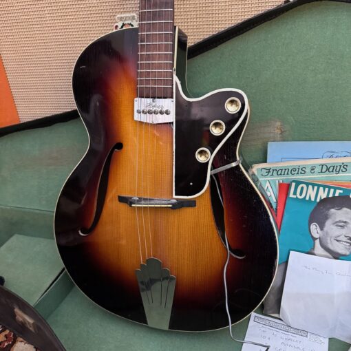 Vintage 1950s Framus Capri Electric Archtop Guitar Hofner Pickup OHSC