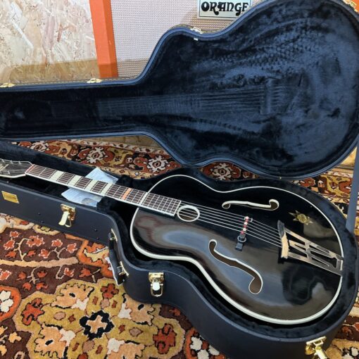 Vintage 1950s Herr Im Frack Hoyer Black Archtop German Jazz Guitar