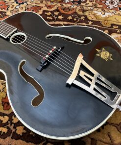 Vintage 1950s Herr Im Frack Hoyer Black Archtop German Jazz Guitar