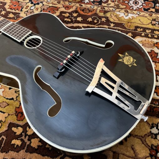 Vintage 1950s Herr Im Frack Hoyer Black Archtop German Jazz Guitar