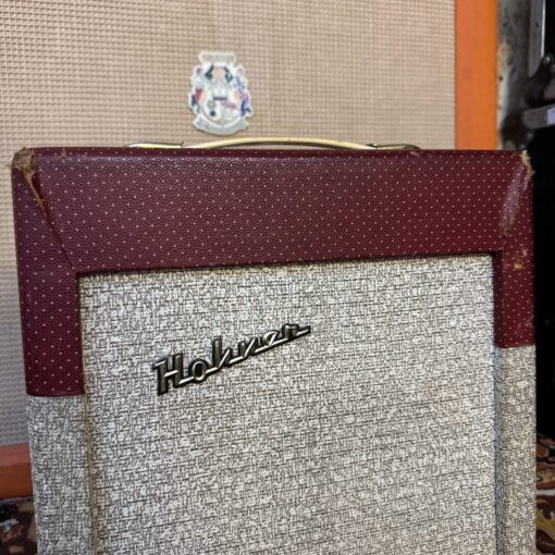 Vintage 1950s Hohner Red Cream 1x8 Elac Valve Guitar Harp Amplifier