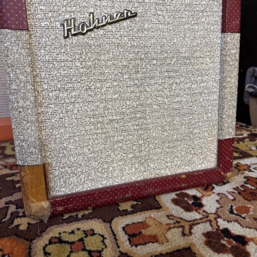 Vintage 1950s Hohner Red Cream 1x8 Elac Valve Guitar Harp Amplifier