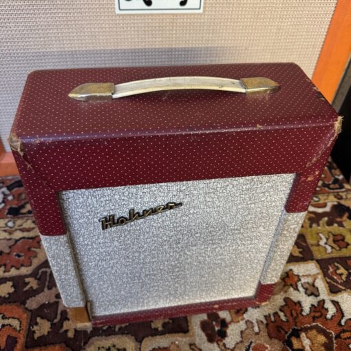 Vintage 1950s Hohner Red Cream 1x8 Elac Valve Guitar Harp Amplifier