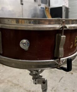 Vintage 1950s Ludwig Pioneer Keystone Transition Mahogany 14x5 Snare Drum