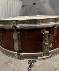 Vintage 1950s Ludwig Pioneer Keystone Transition Mahogany 14x5 Snare Drum