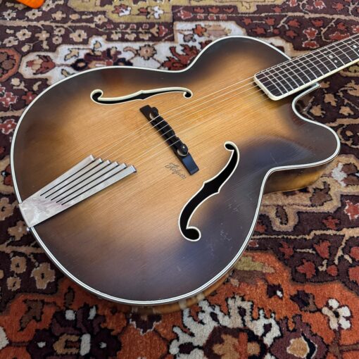 Vintage 1953 Hofner President 1st Year Brunette Archtop Guitar OHSC