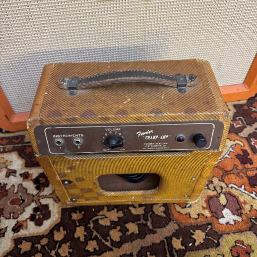 Vintage 1955 Fender Tweed Champ 5D1 Wide Panel USA Amplifier