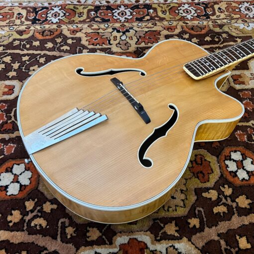Vintage 1958 Hofner President Natural Acoustic Archtop Guitar