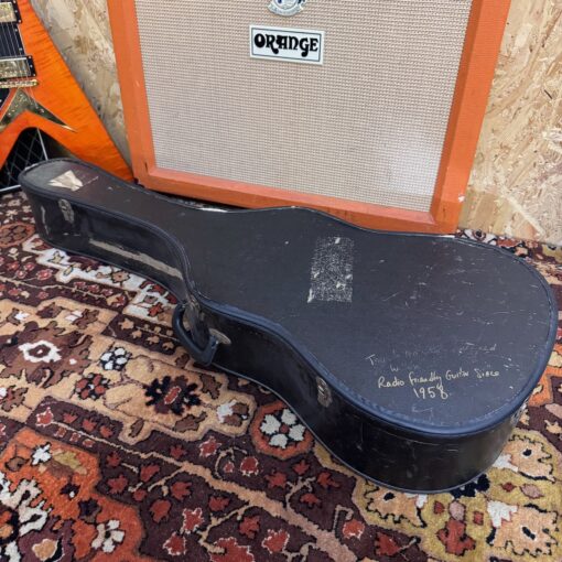 Vintage 1958 Hofner Senator Sunburst Electric Archtop Guitar Case 1950s