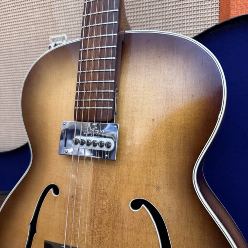 Vintage 1958 Hofner Senator Sunburst Electric Archtop Guitar Case 1950s