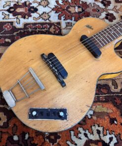 Vintage 1960 Hofner Club 50 Natural Electric Acoustic Guitar 1960s